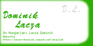 dominik lacza business card